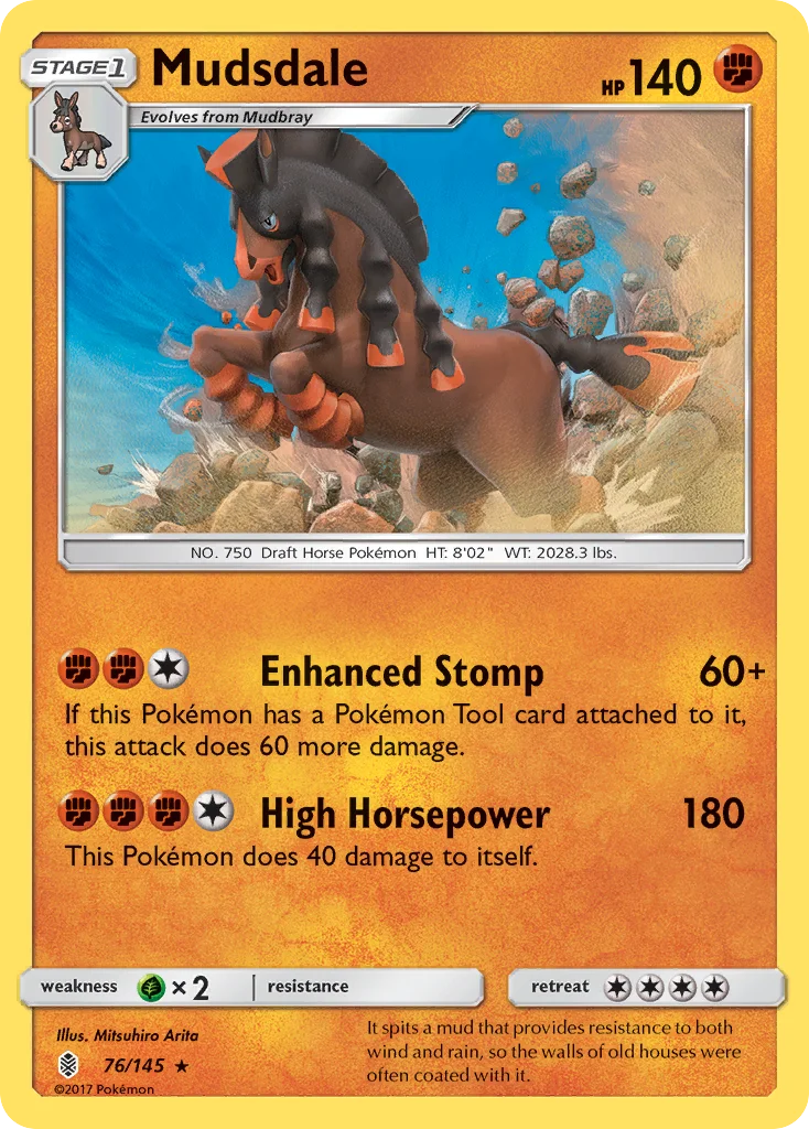 Mudsdale Pokemon card