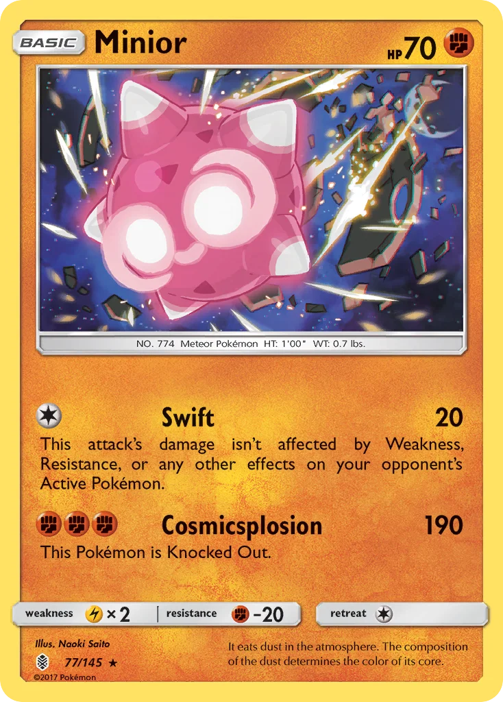 Minior Pokemon card