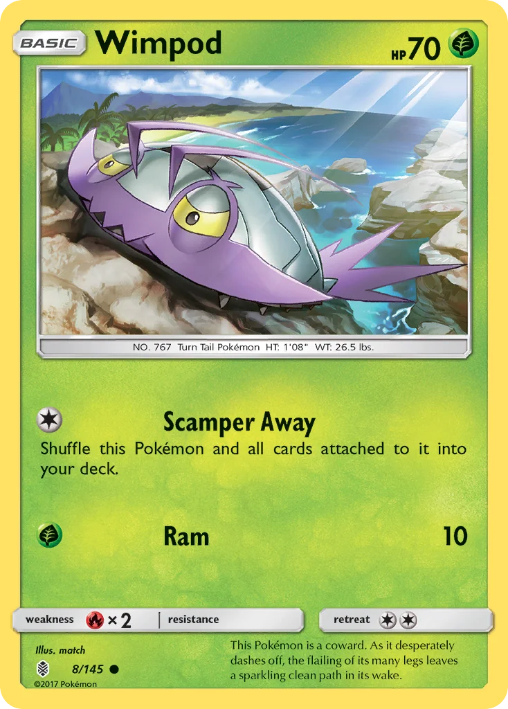 Wimpod Pokemon card