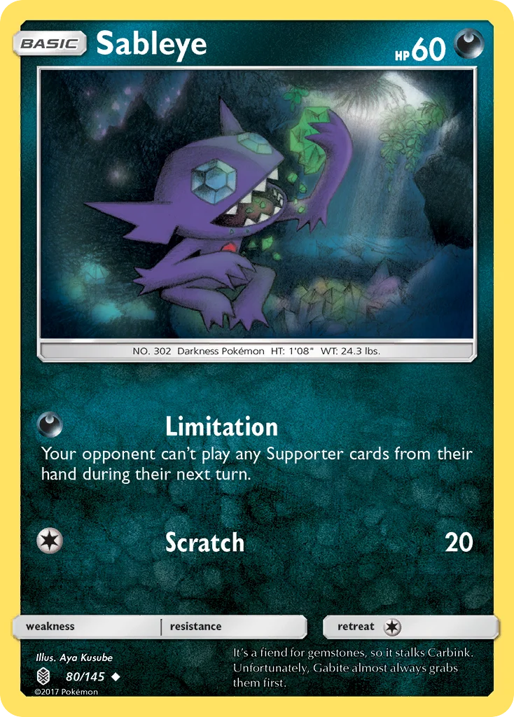 Sableye Pokemon card