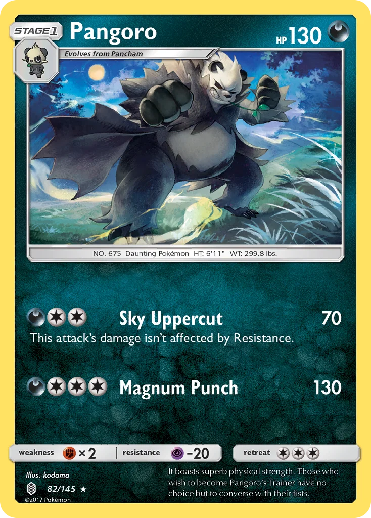 Pangoro Pokemon card