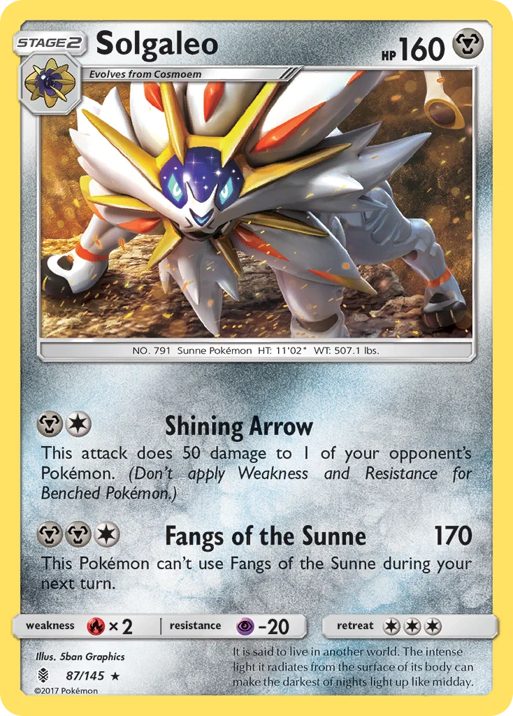Solgaleo Pokemon card