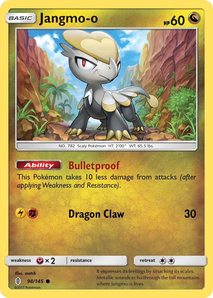 Jangmo-o Pokemon card