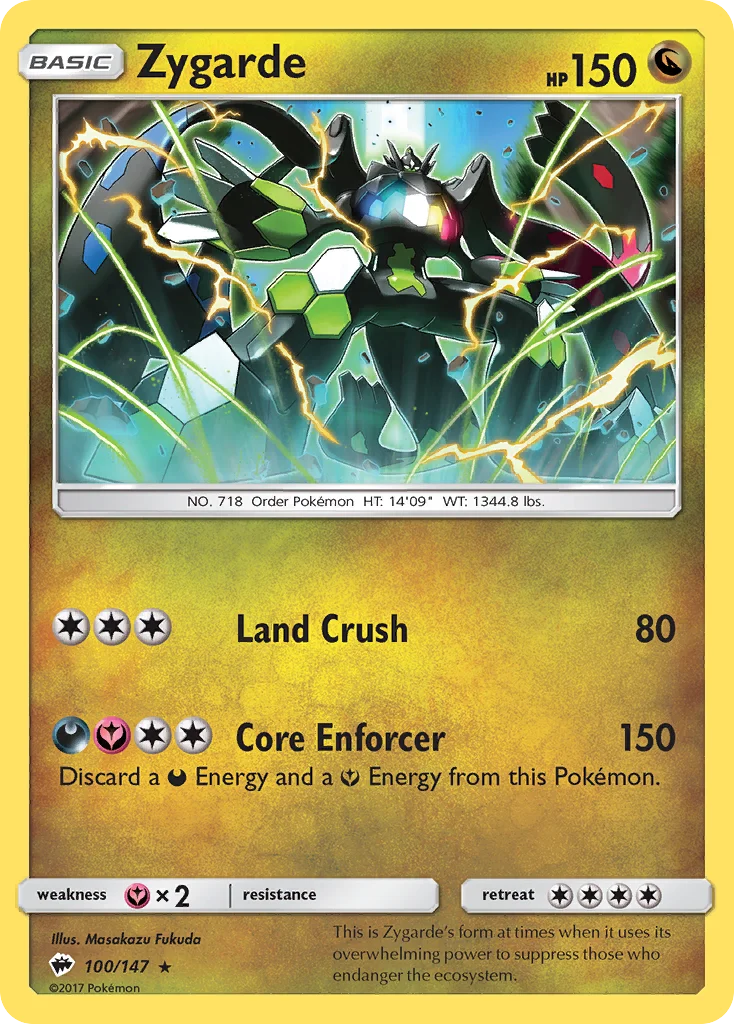 Zygarde Pokemon card