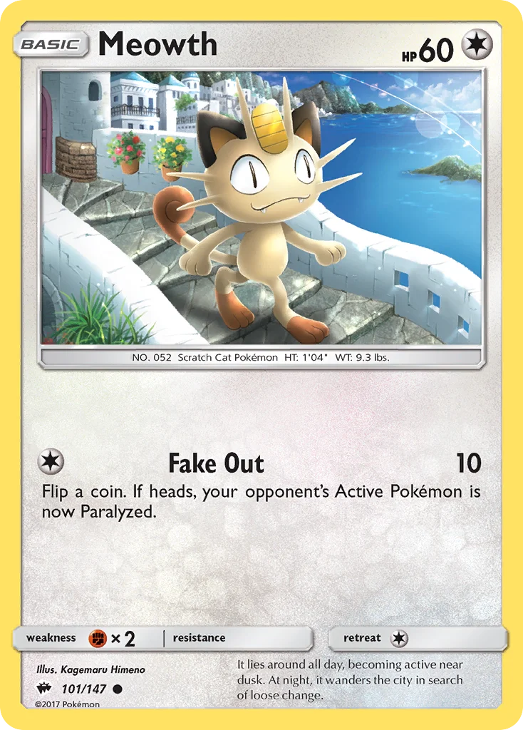 Meowth Pokemon card