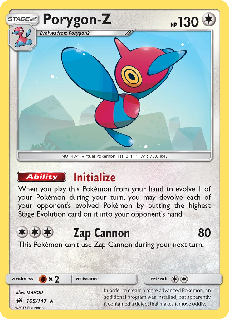 Porygon-Z Pokemon card