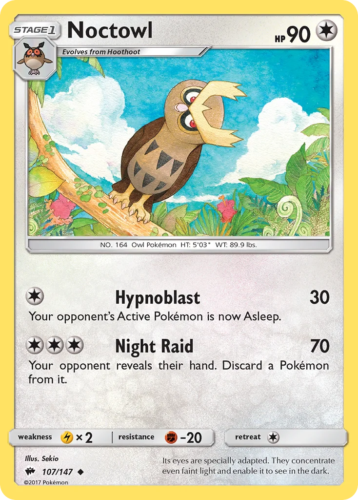 Noctowl Pokemon card