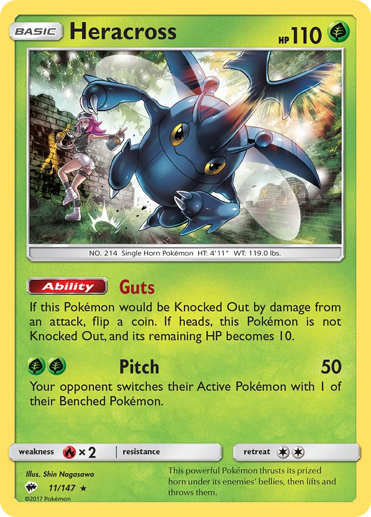 Heracross Pokemon card
