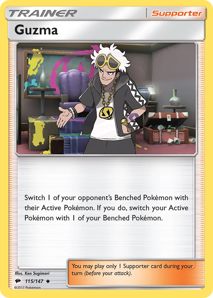 Guzma Pokemon card