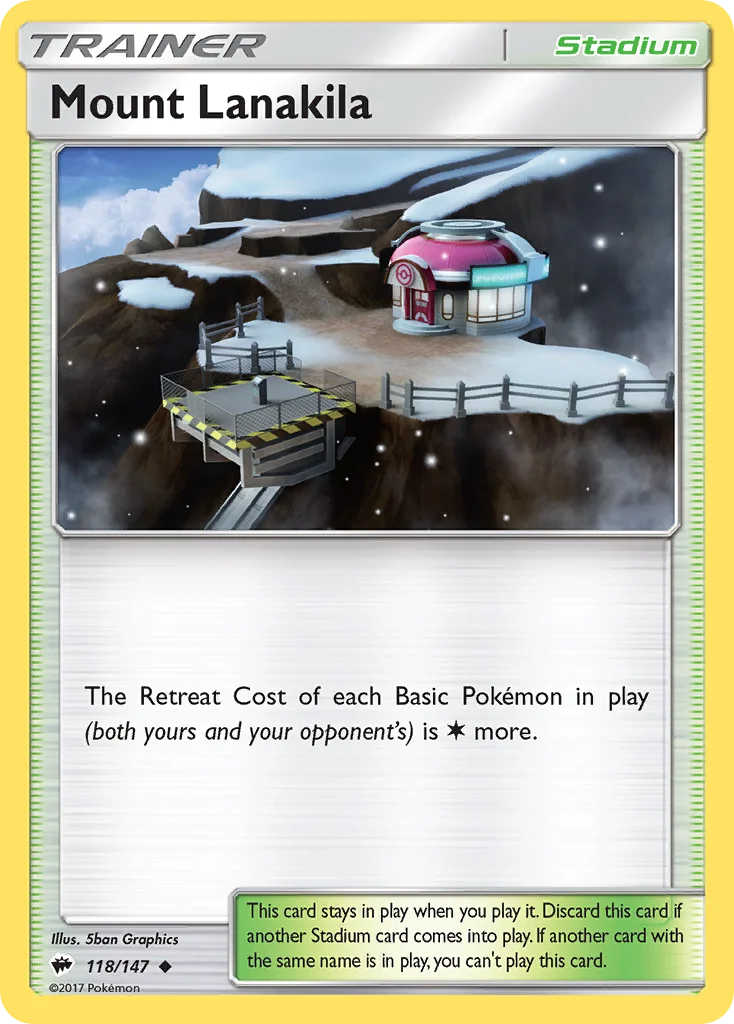 Mount Lanakila Pokemon card