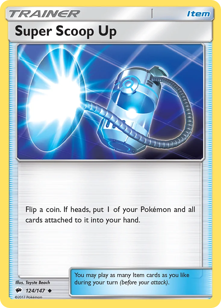 Super Scoop Up Pokemon card