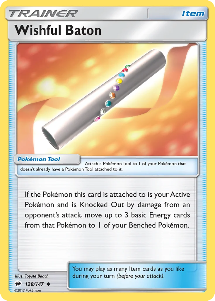 Wishful Baton Pokemon card