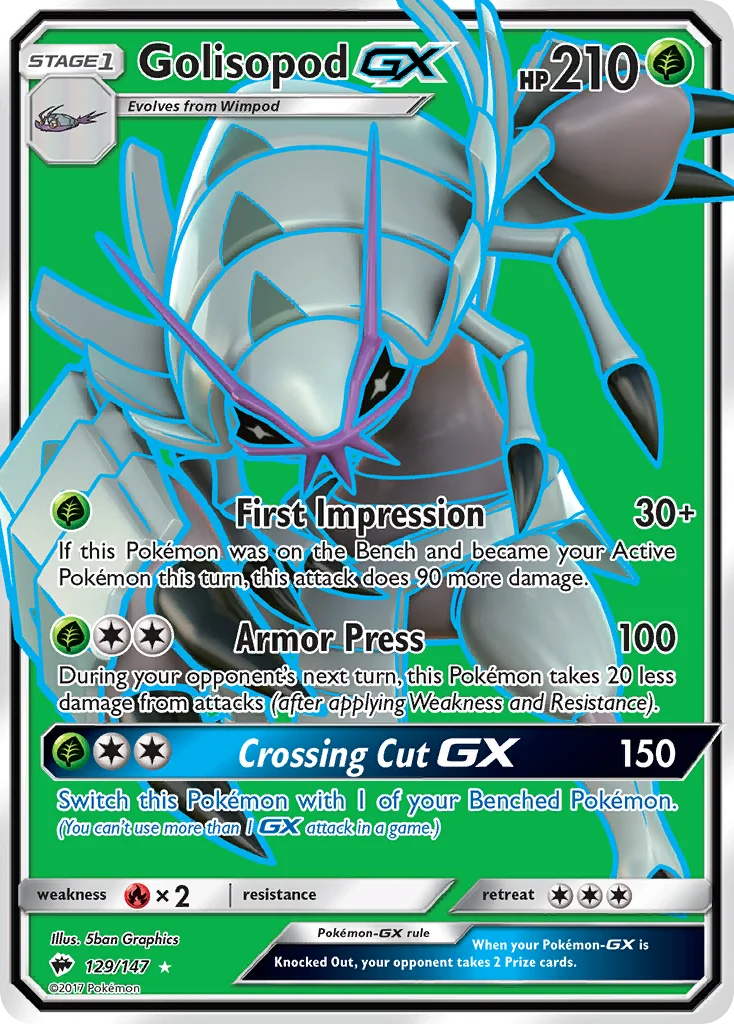 Golisopod-GX Pokemon card