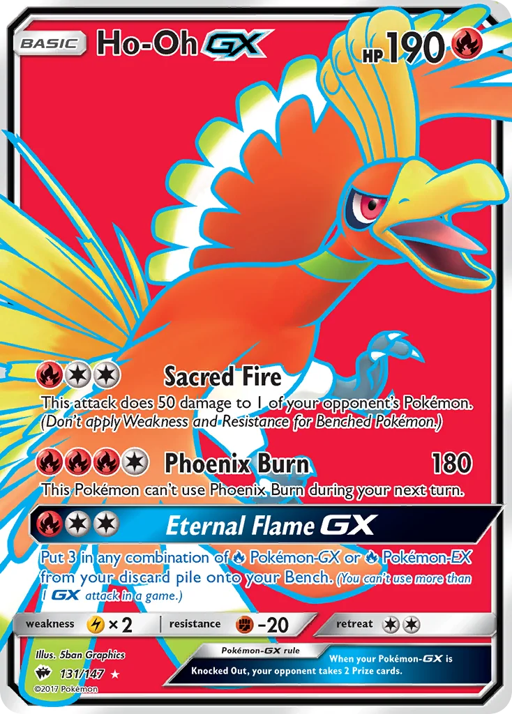 Ho-Oh-GX Pokemon card
