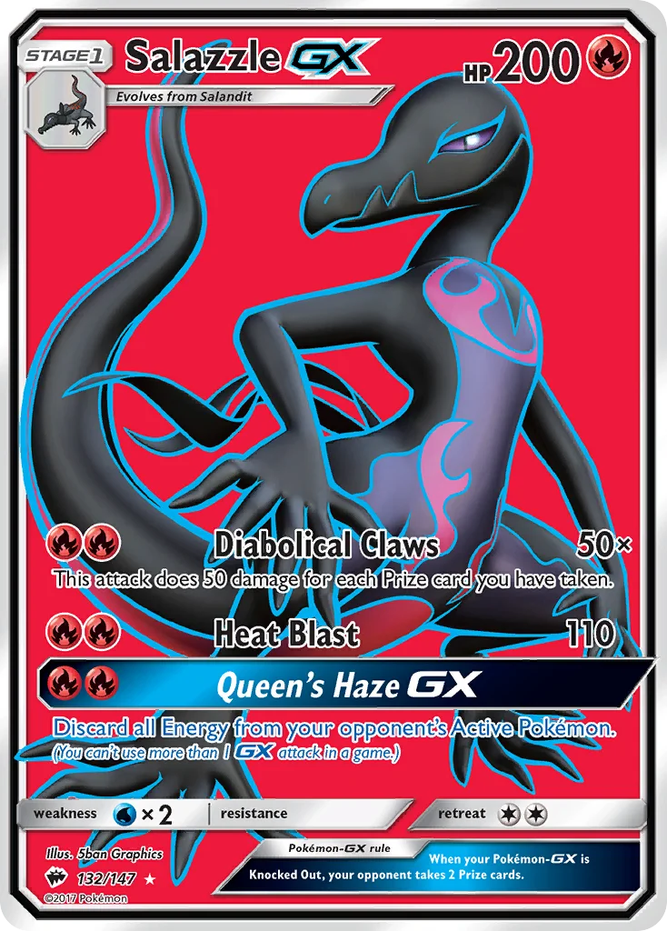 Salazzle-GX Pokemon card