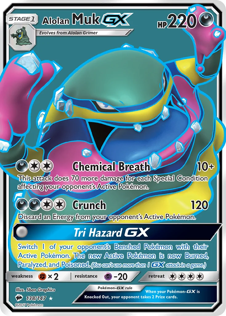 Alolan Muk-GX Pokemon card