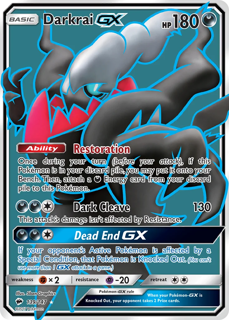 Darkrai-GX Pokemon card