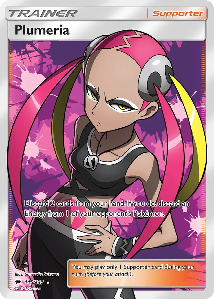 Plumeria Pokemon card