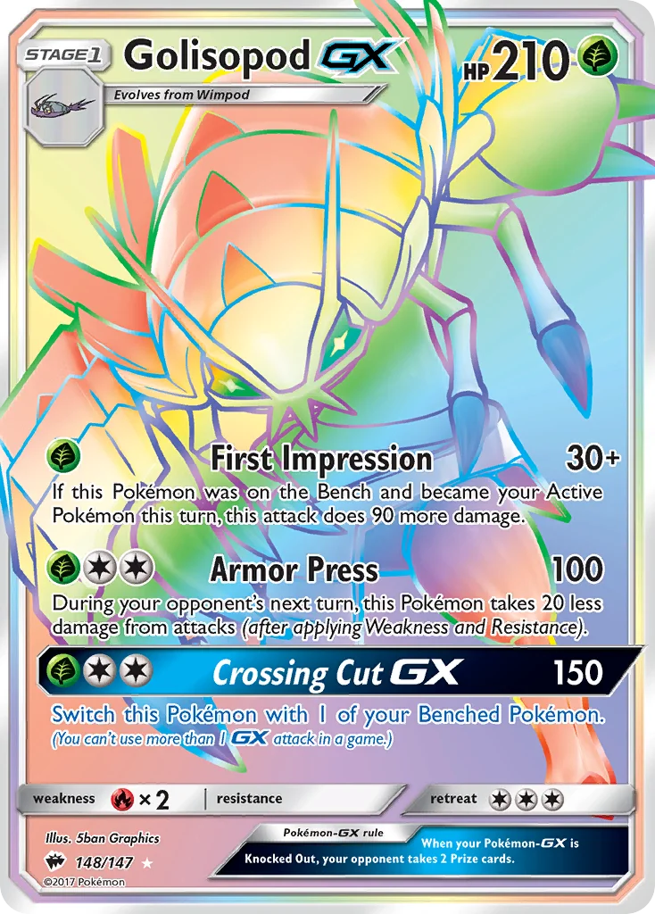 Golisopod-GX Pokemon card