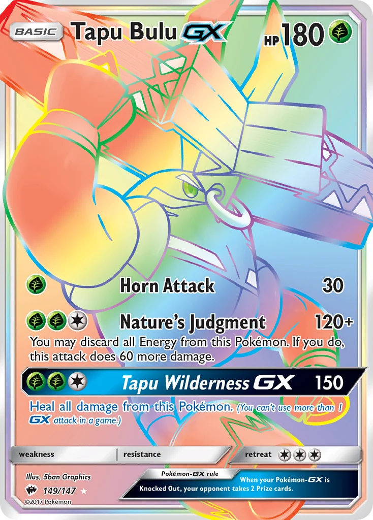 Tapu Bulu-GX Pokemon card