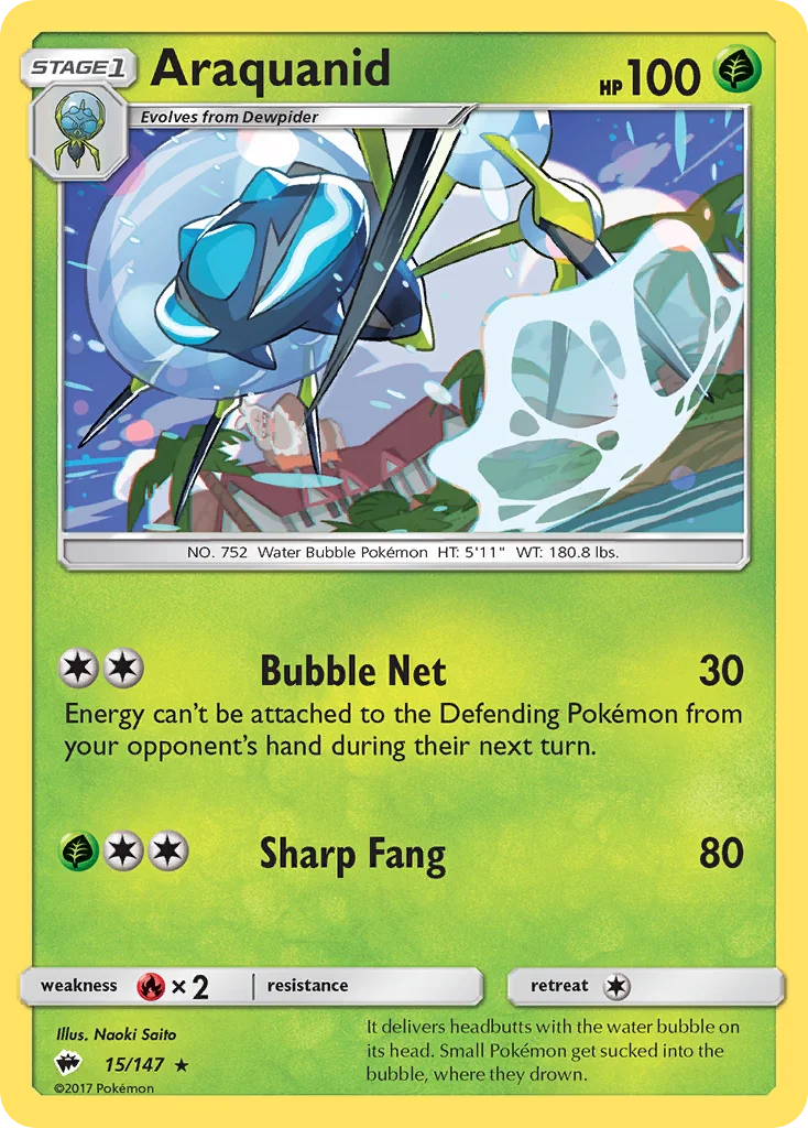 Araquanid Pokemon card