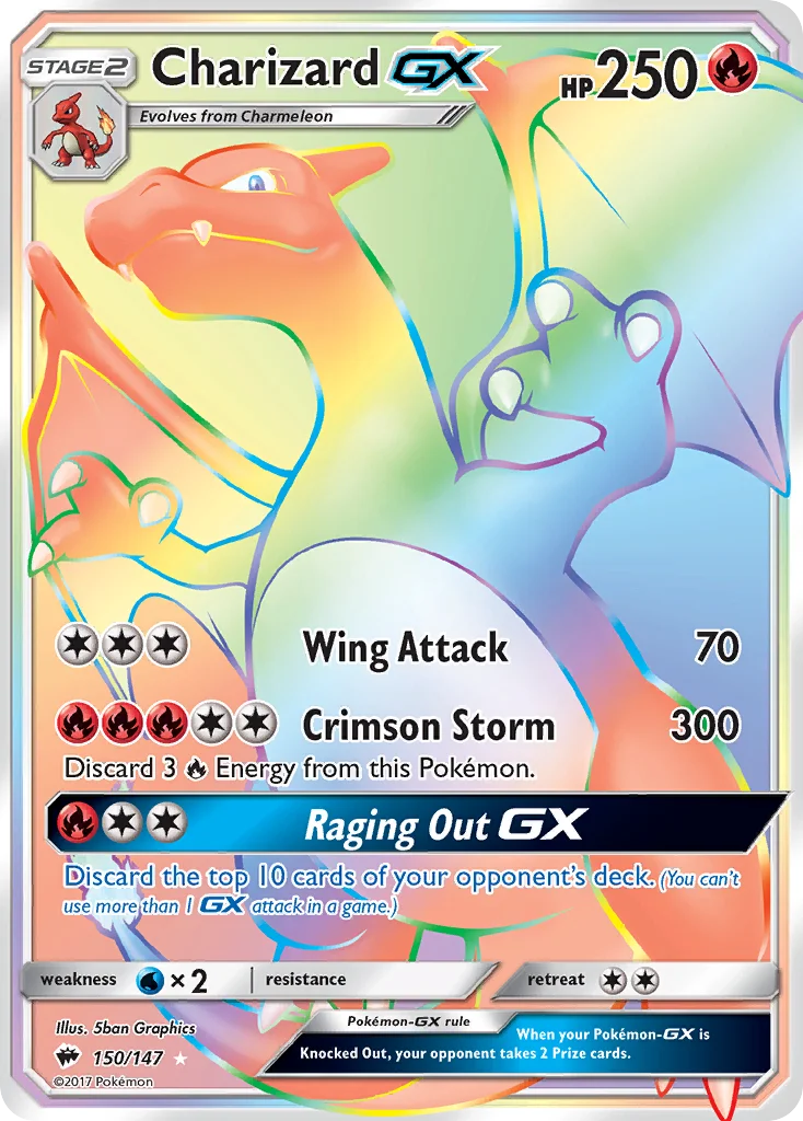Charizard-GX Pokemon card