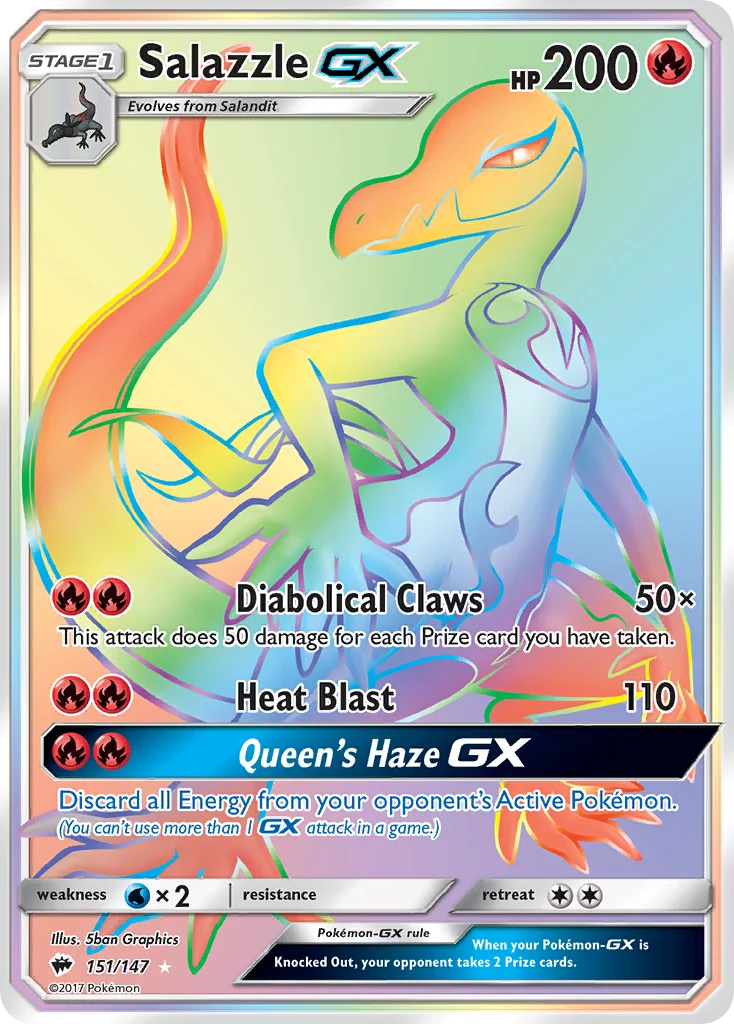 Salazzle-GX Pokemon card