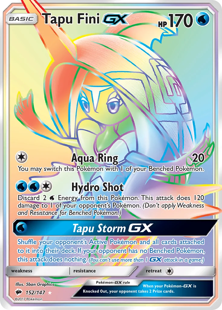 Tapu Fini-GX Pokemon card