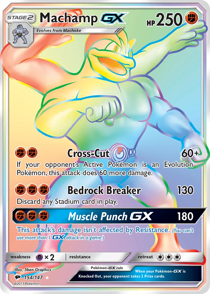 Machamp-GX Pokemon card