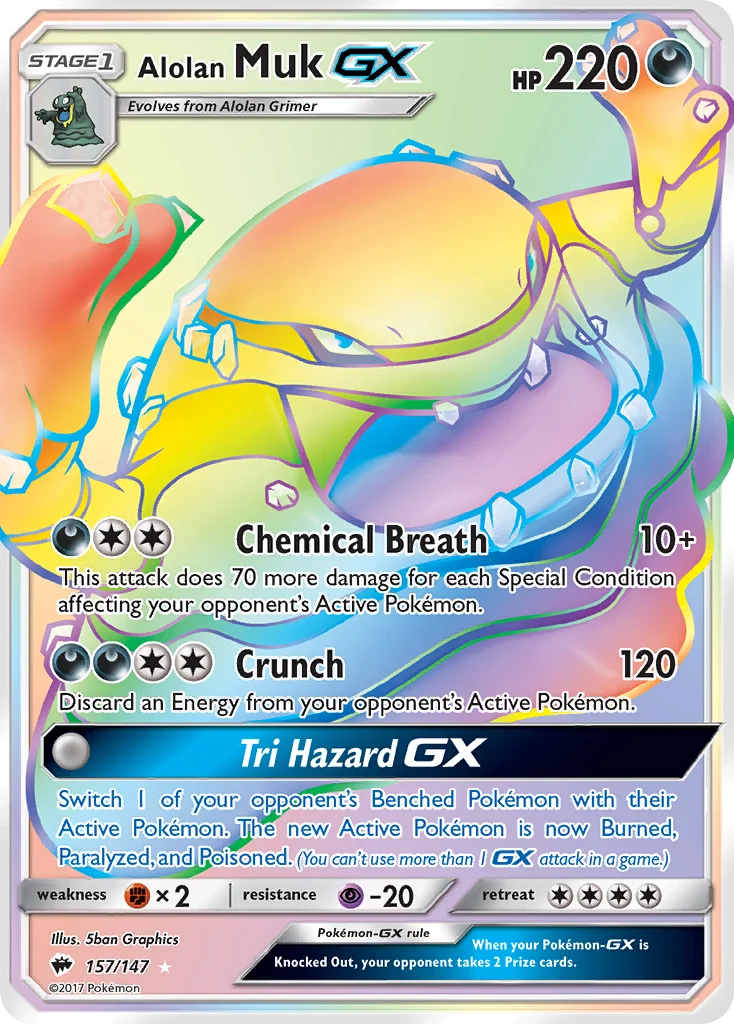 Alolan Muk-GX Pokemon card