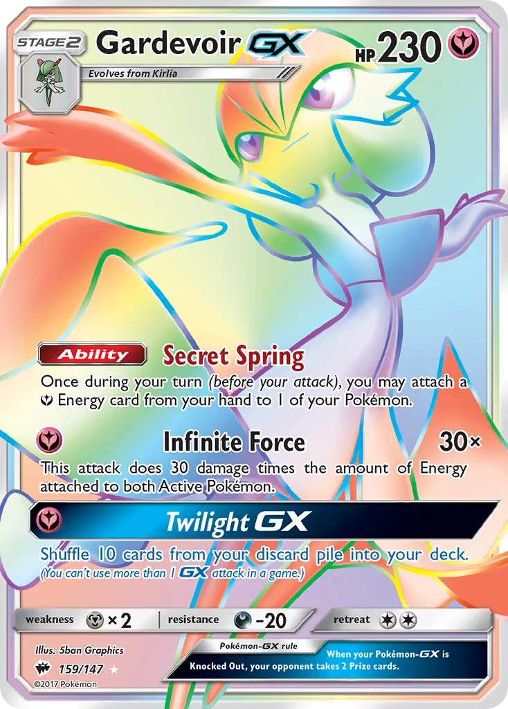 Gardevoir-GX Pokemon card