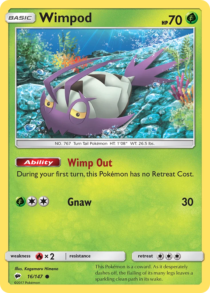 Wimpod Pokemon card