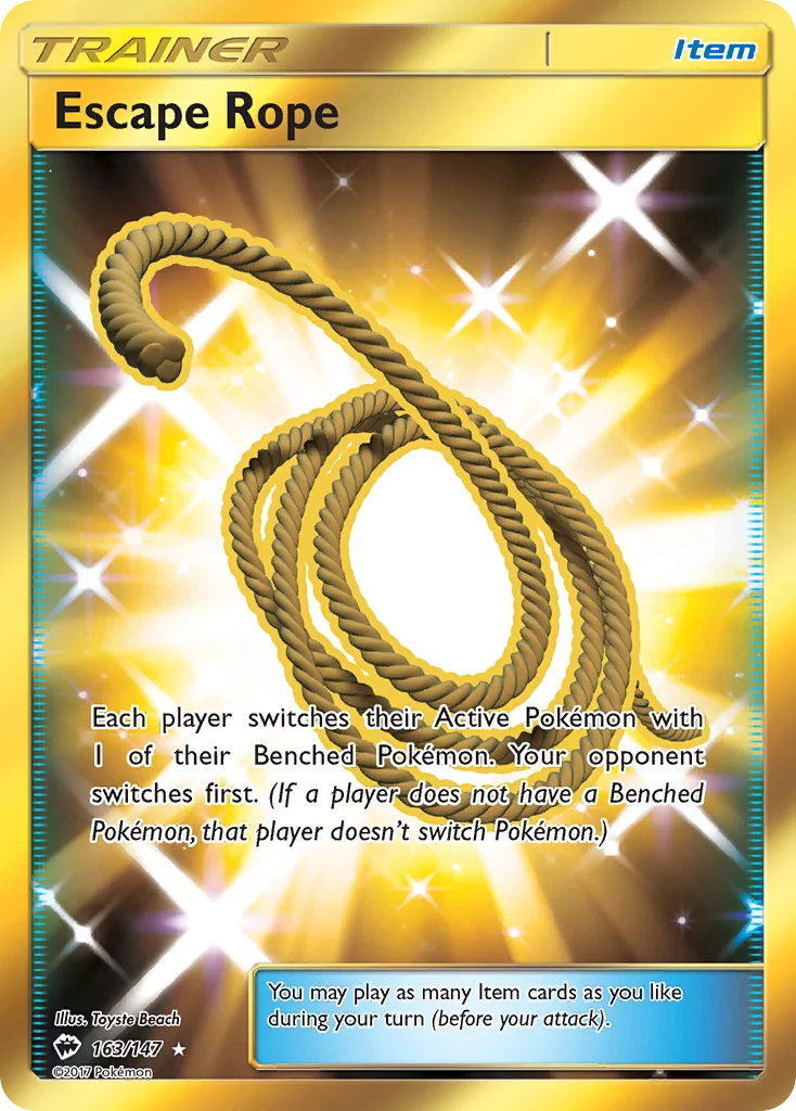 Escape Rope Pokemon card