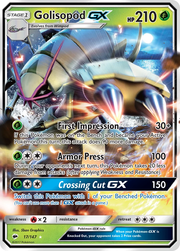 Golisopod-GX Pokemon card