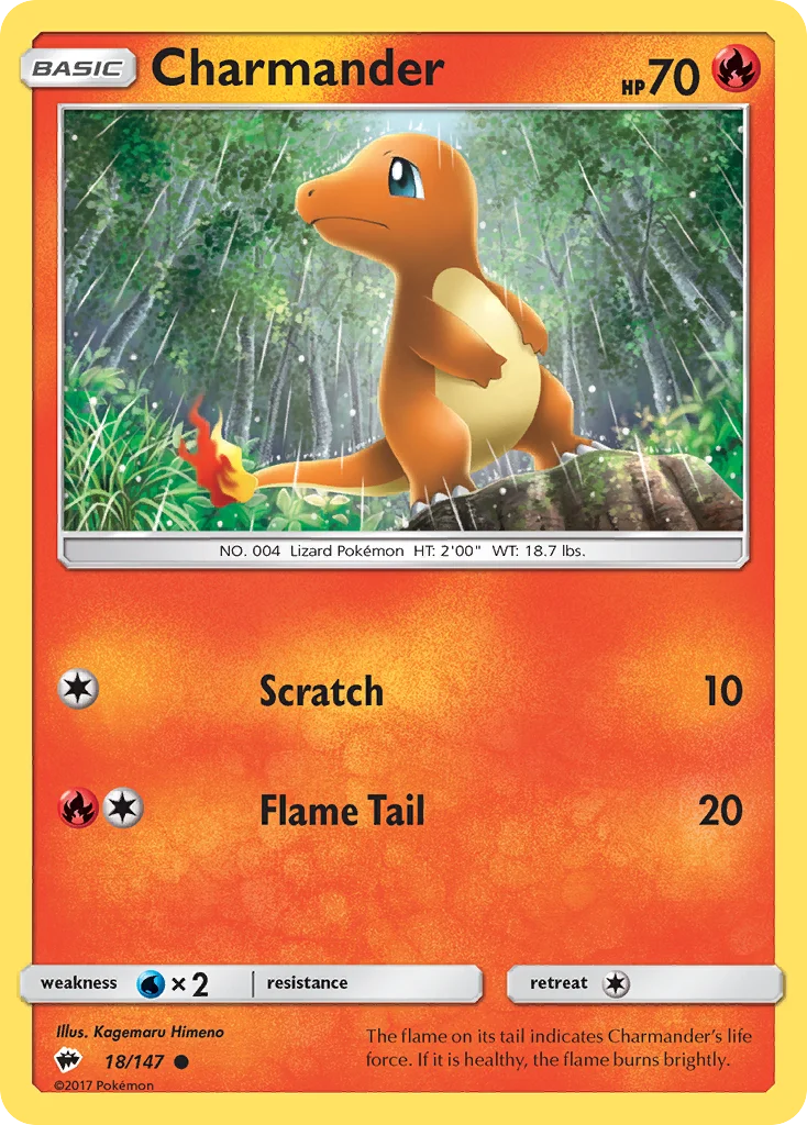 Charmander Pokemon card