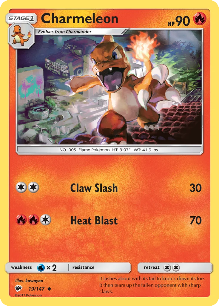 Charmeleon Pokemon card