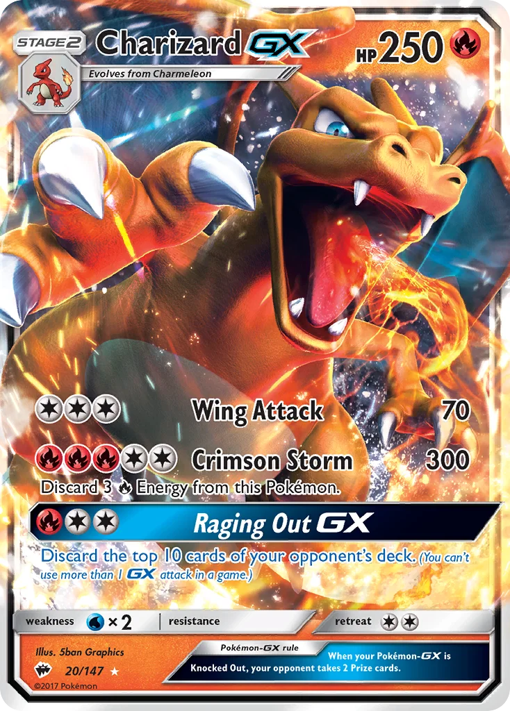 Charizard-GX Pokemon card
