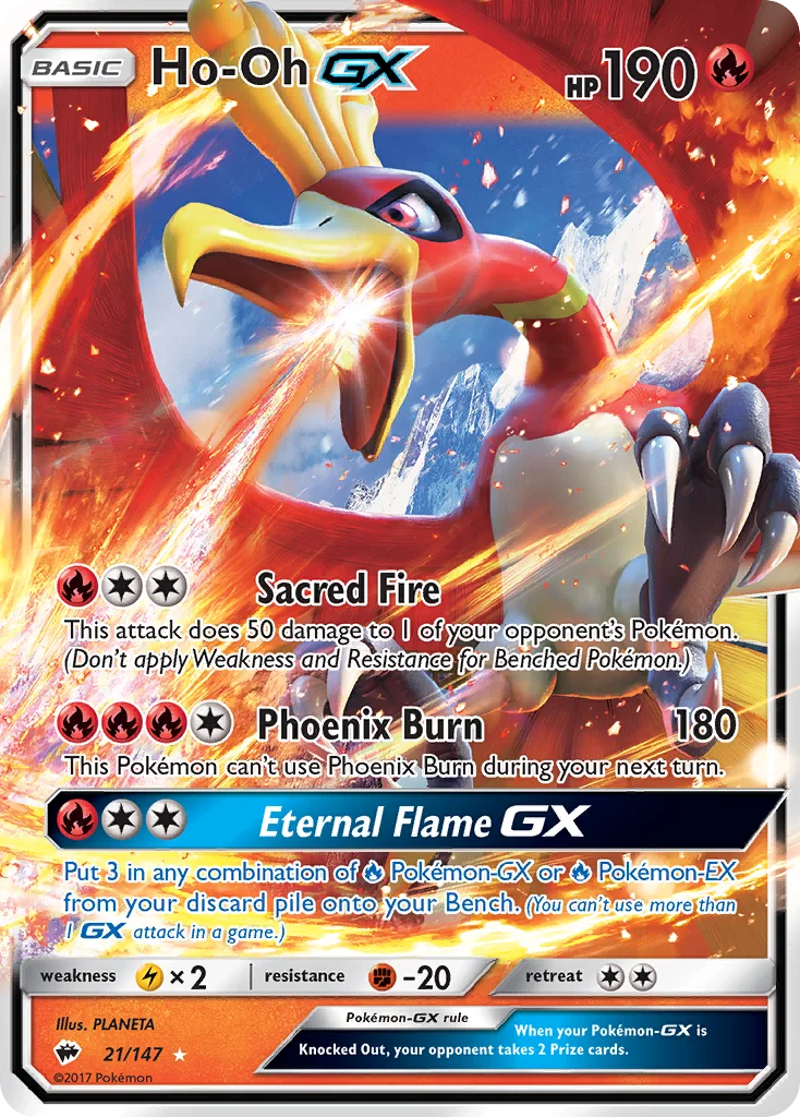 Ho-Oh-GX Pokemon card