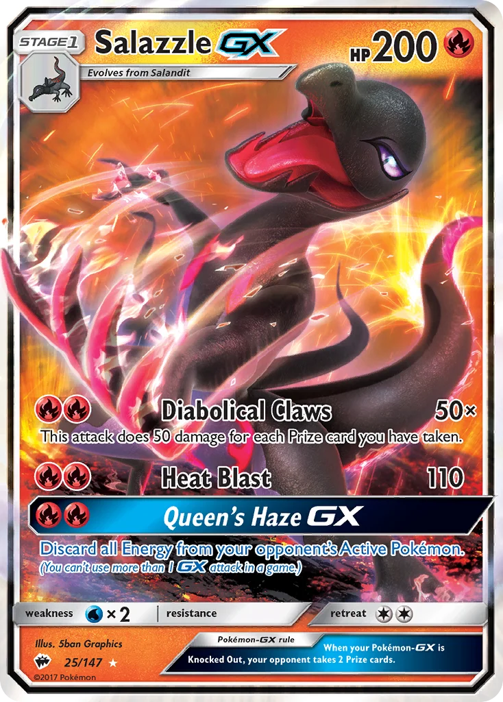 Salazzle-GX Pokemon card