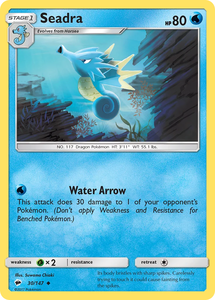 Seadra Pokemon card