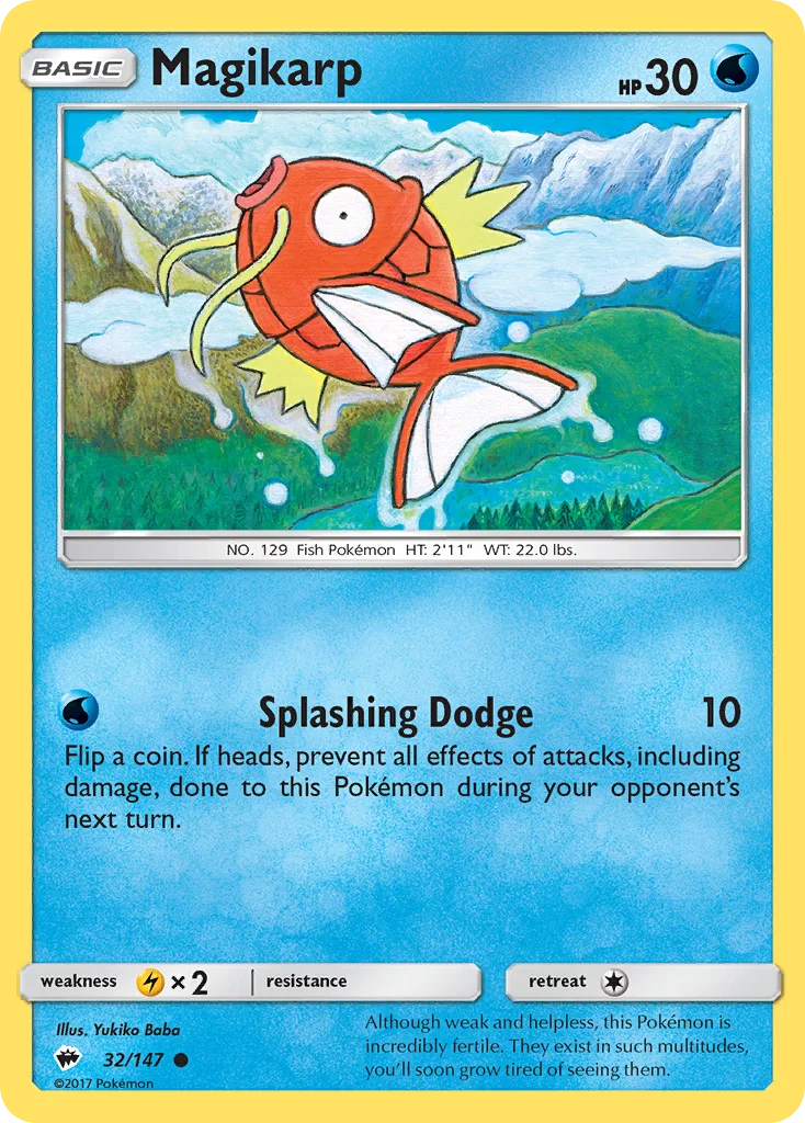 Magikarp Pokemon card