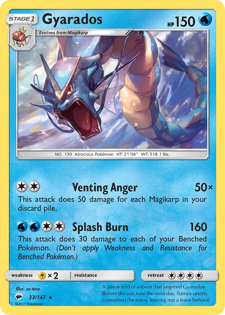 Gyarados Pokemon card