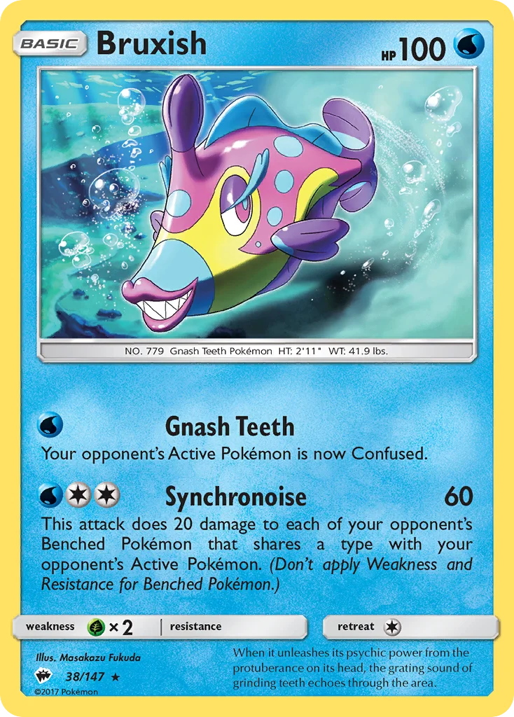 Bruxish Pokemon card