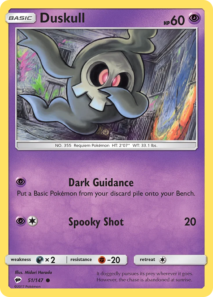 Duskull Pokemon card