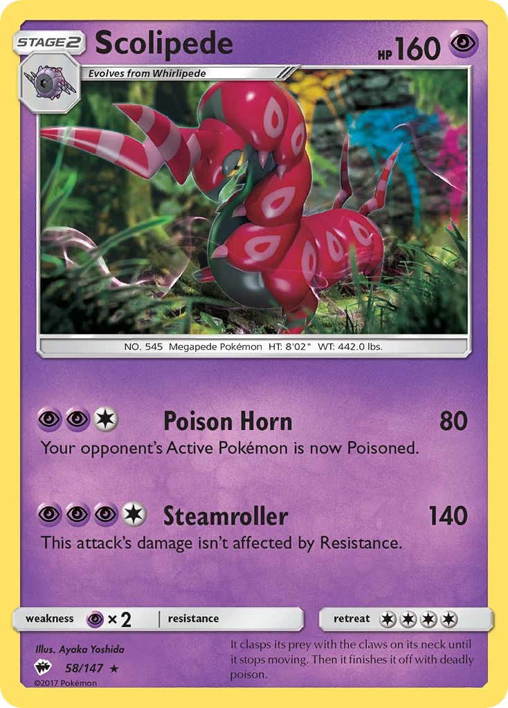 Scolipede Pokemon card