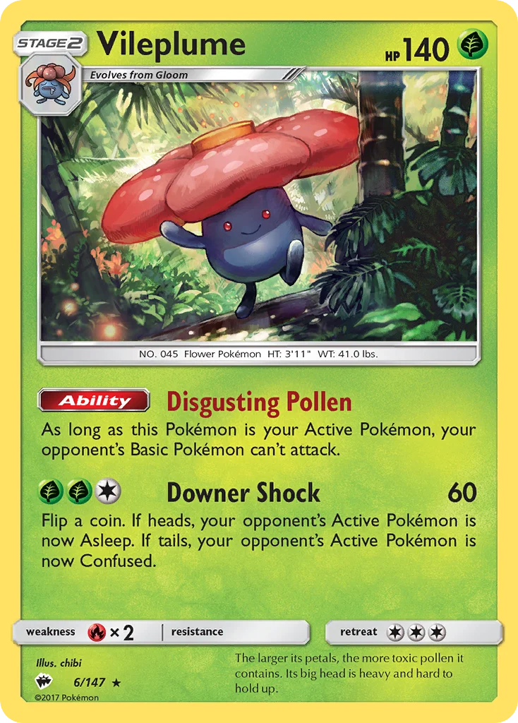 Vileplume Pokemon card
