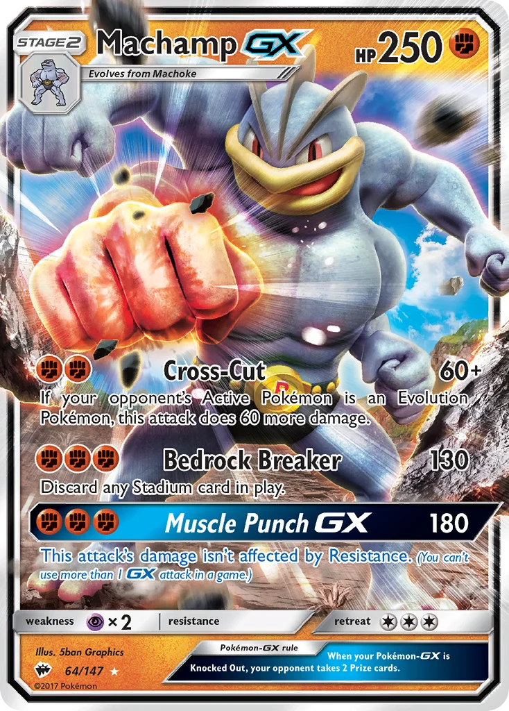 Machamp-GX Pokemon card