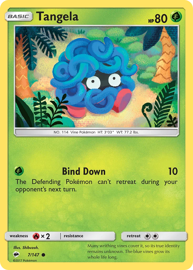 Tangela Pokemon card
