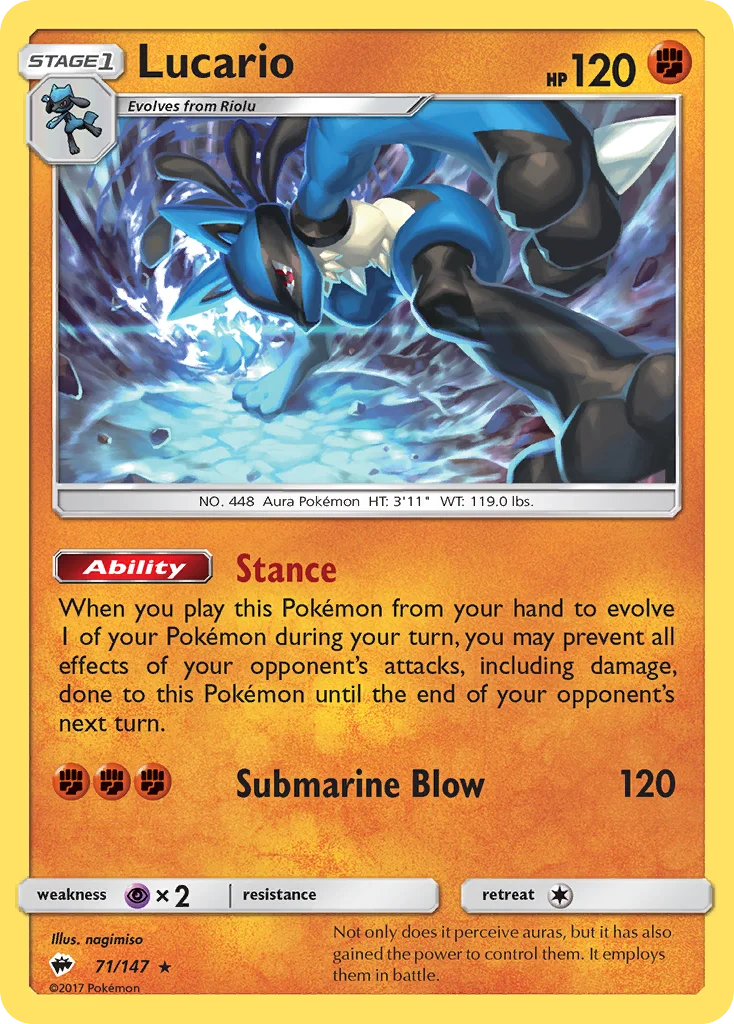 Lucario Pokemon card