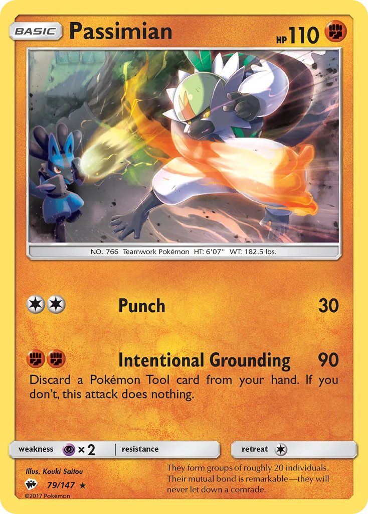 Passimian Pokemon card